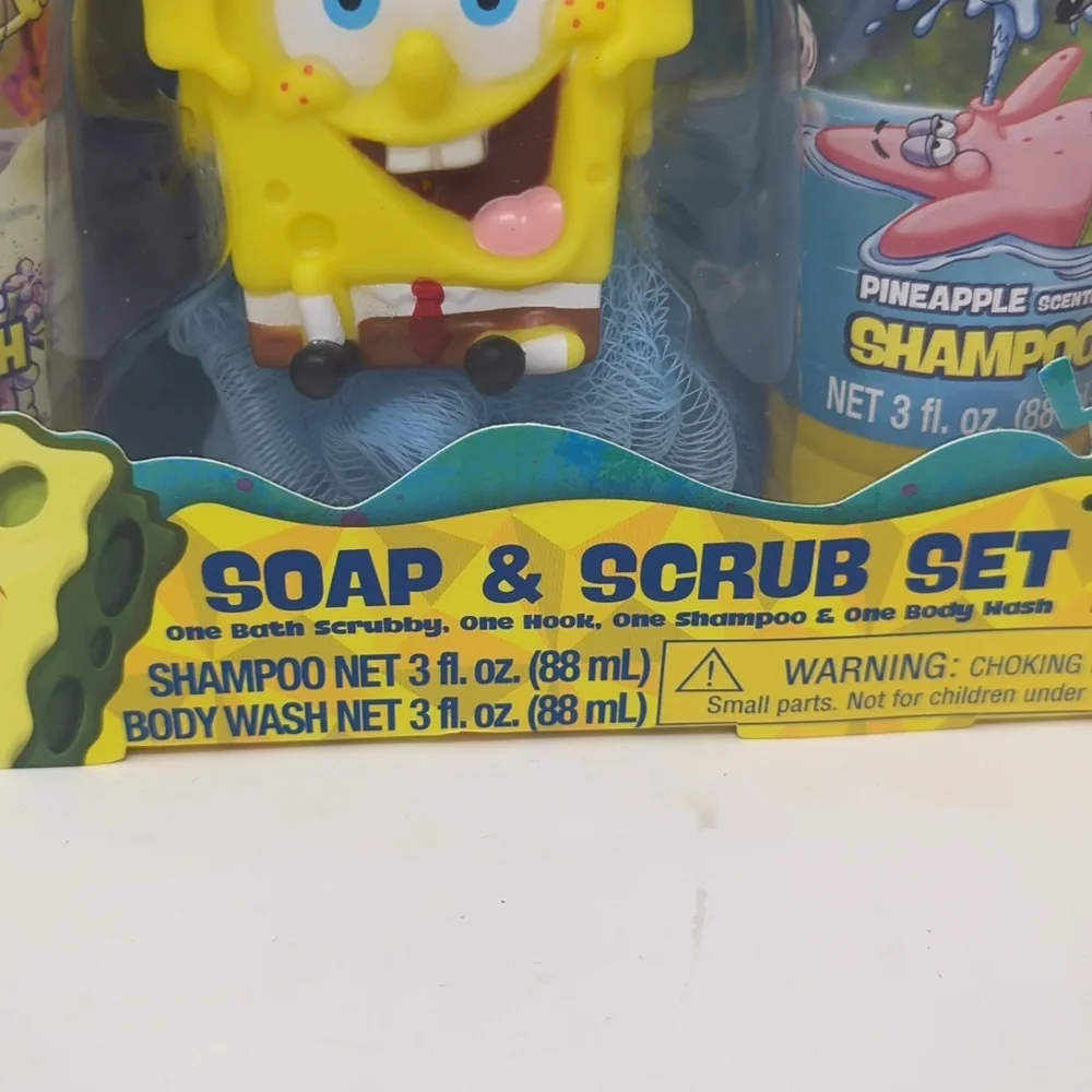 New SpongeBob SquarePants Soap & Scrub Set